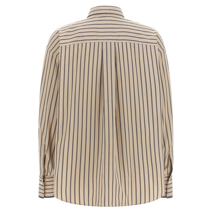 Brunello Cucinelli Beige Cotton Blouse