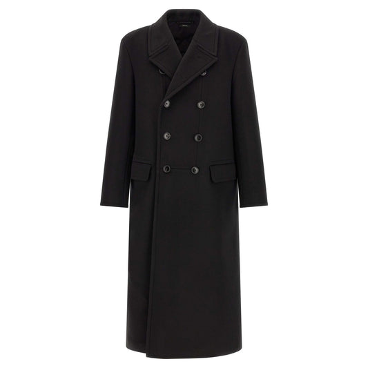 Tom Ford Black Virgin Wool Coat