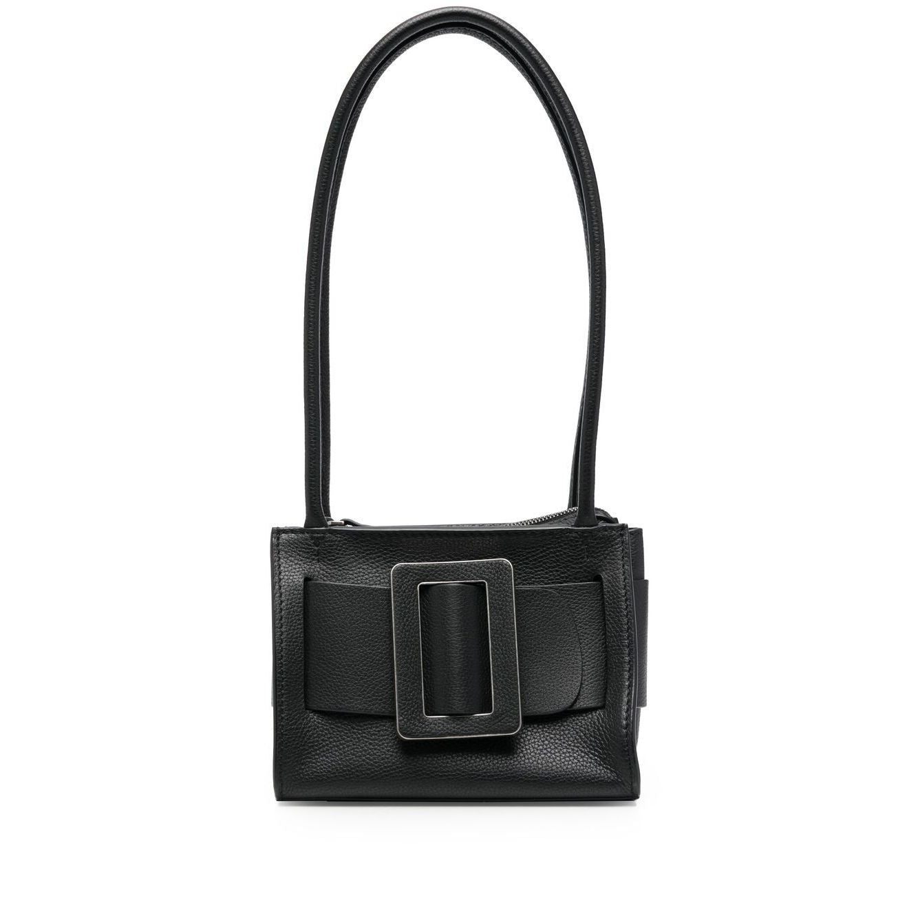 Front view with bag zipped and handles upright.