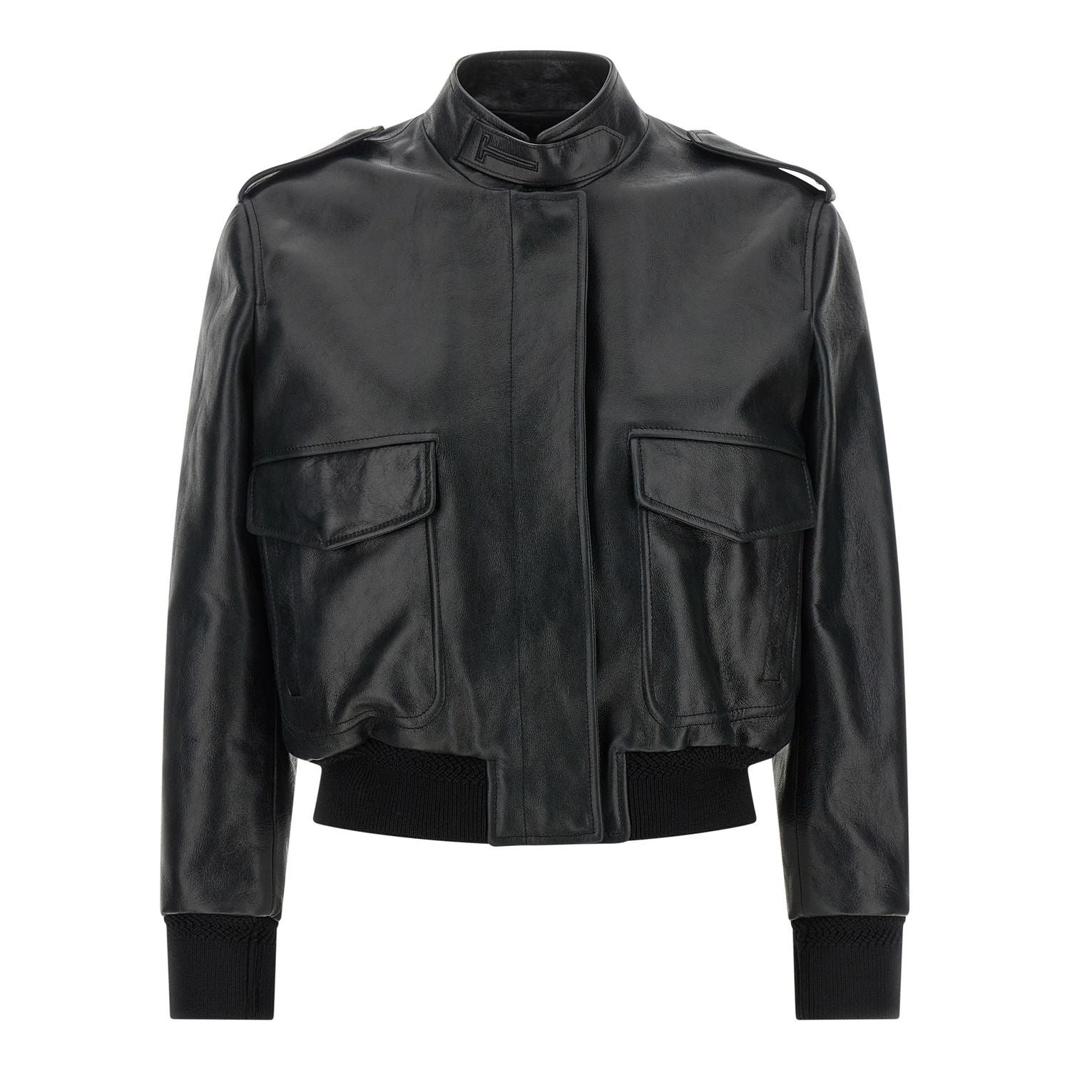 Tom Ford Black Lamb Leather Leather Jacket