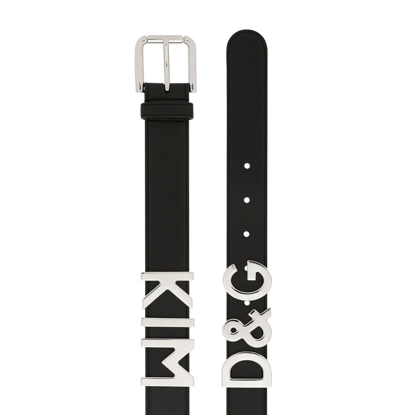 Dolce & Gabbana  logo-lettering Leather Belt