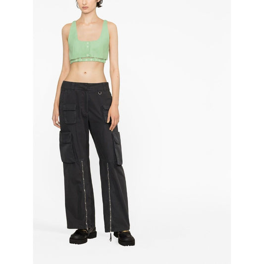 Ganni cropped tank top Topwear