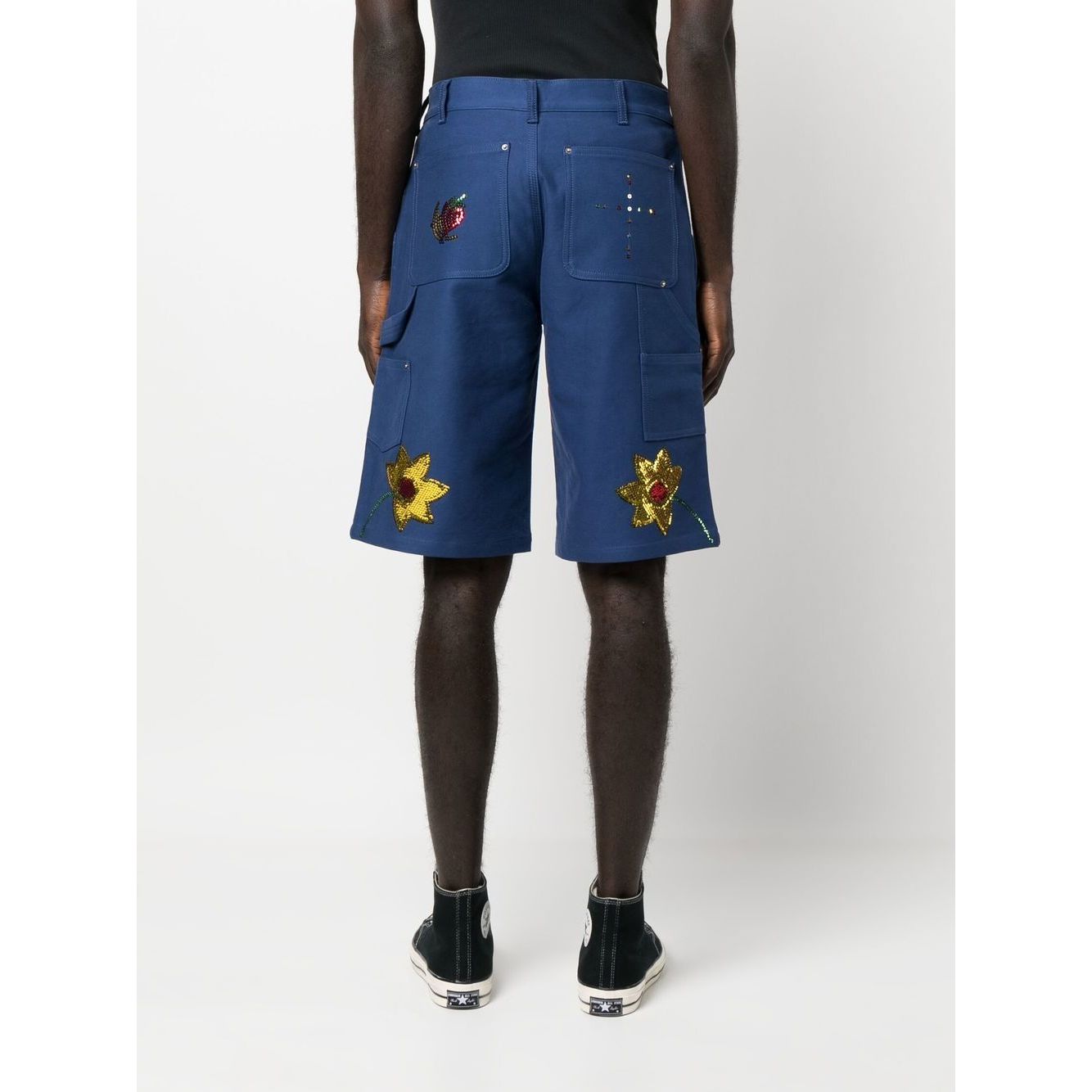 SKY HIGH FARM WORKWEAR Shorts Blue