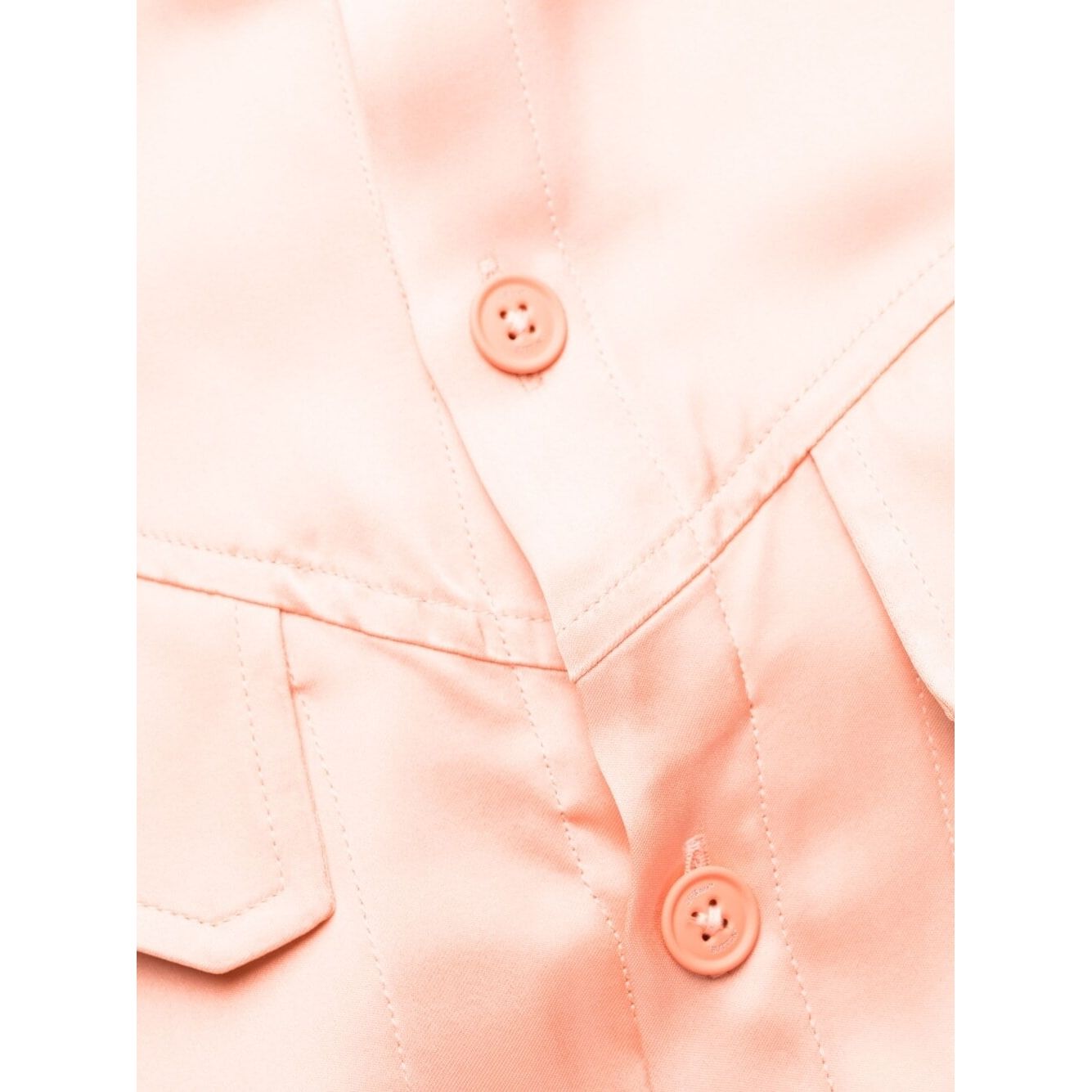 Off White twist-detail shirt dress