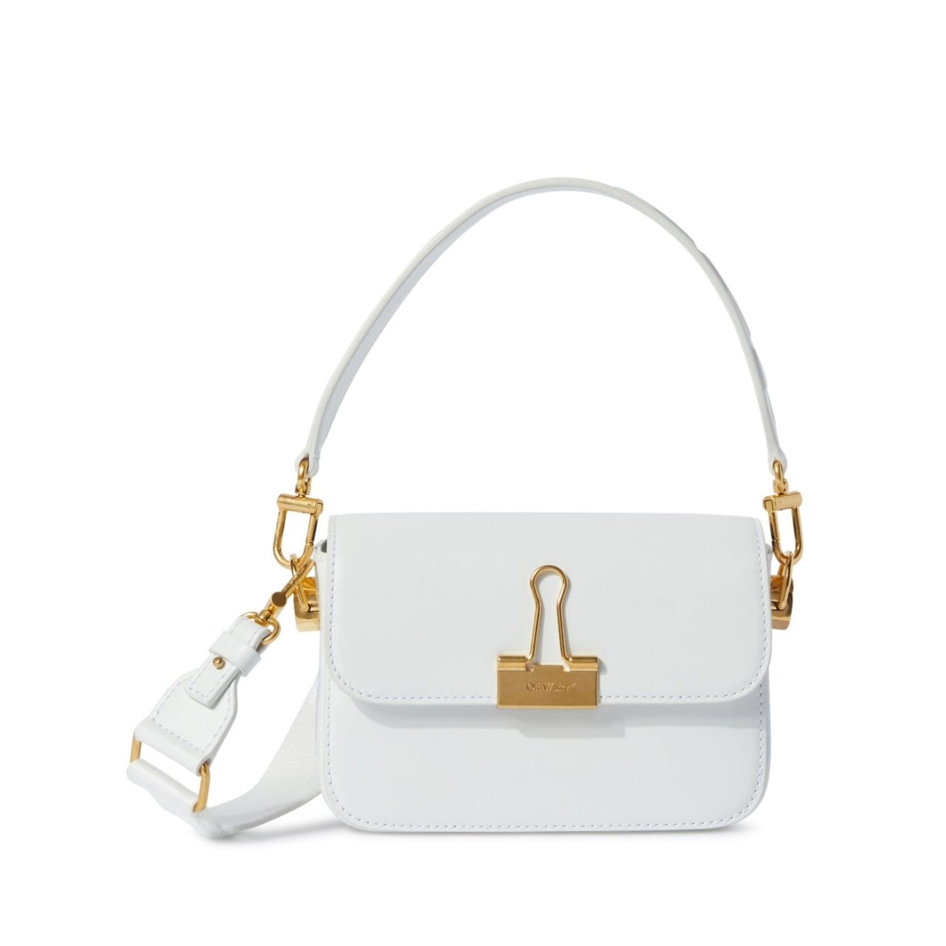 Front view with bag zipped and handles upright.