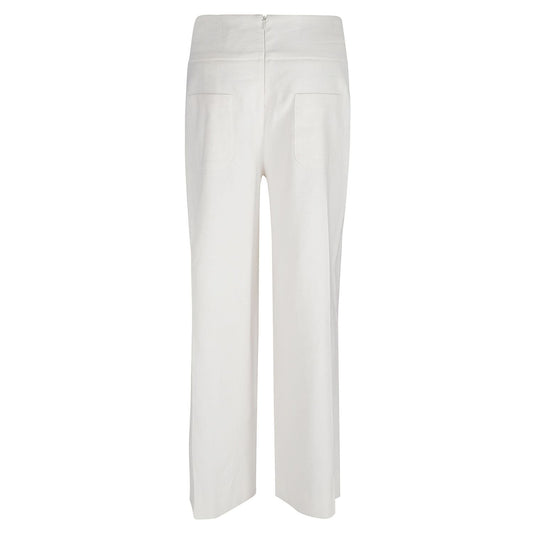 Via Masini 80 Trousers White Trousers