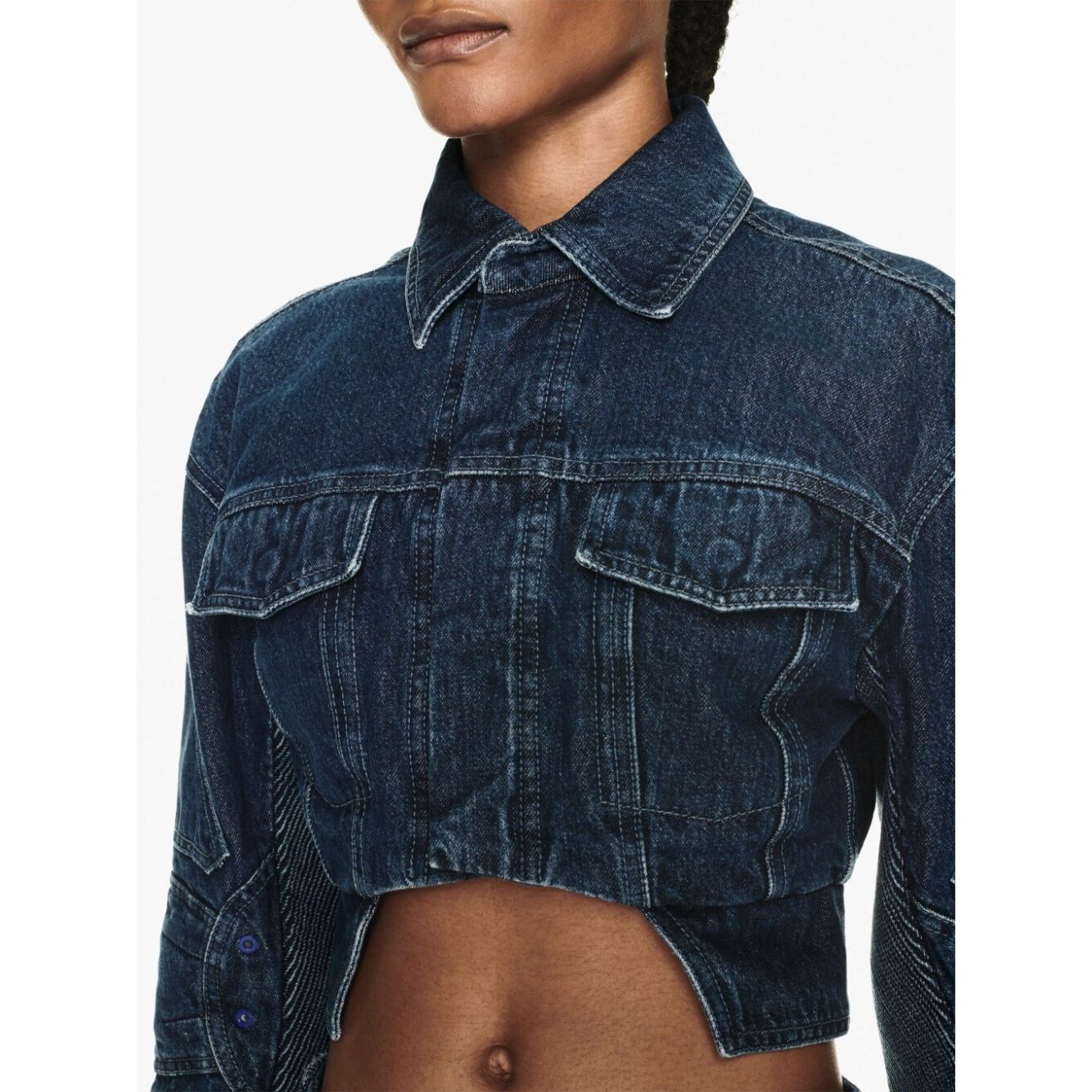 Off White Cropped denim jacket