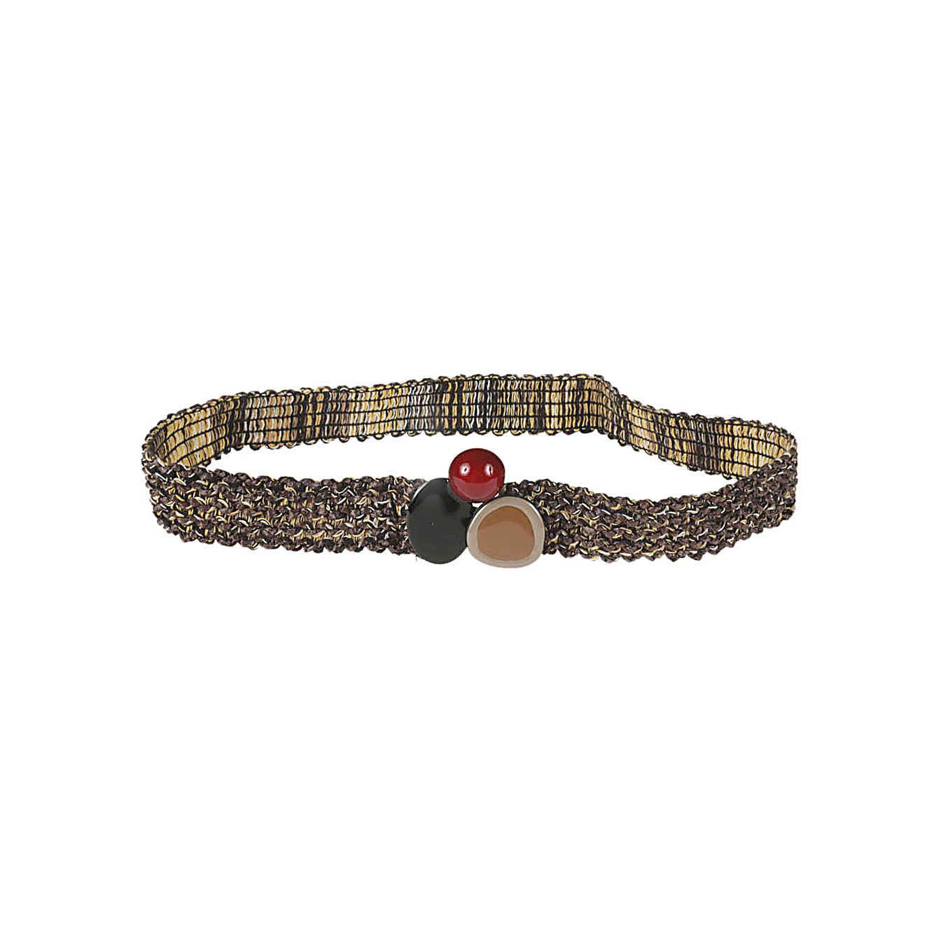 Exquisite J Raffia belt