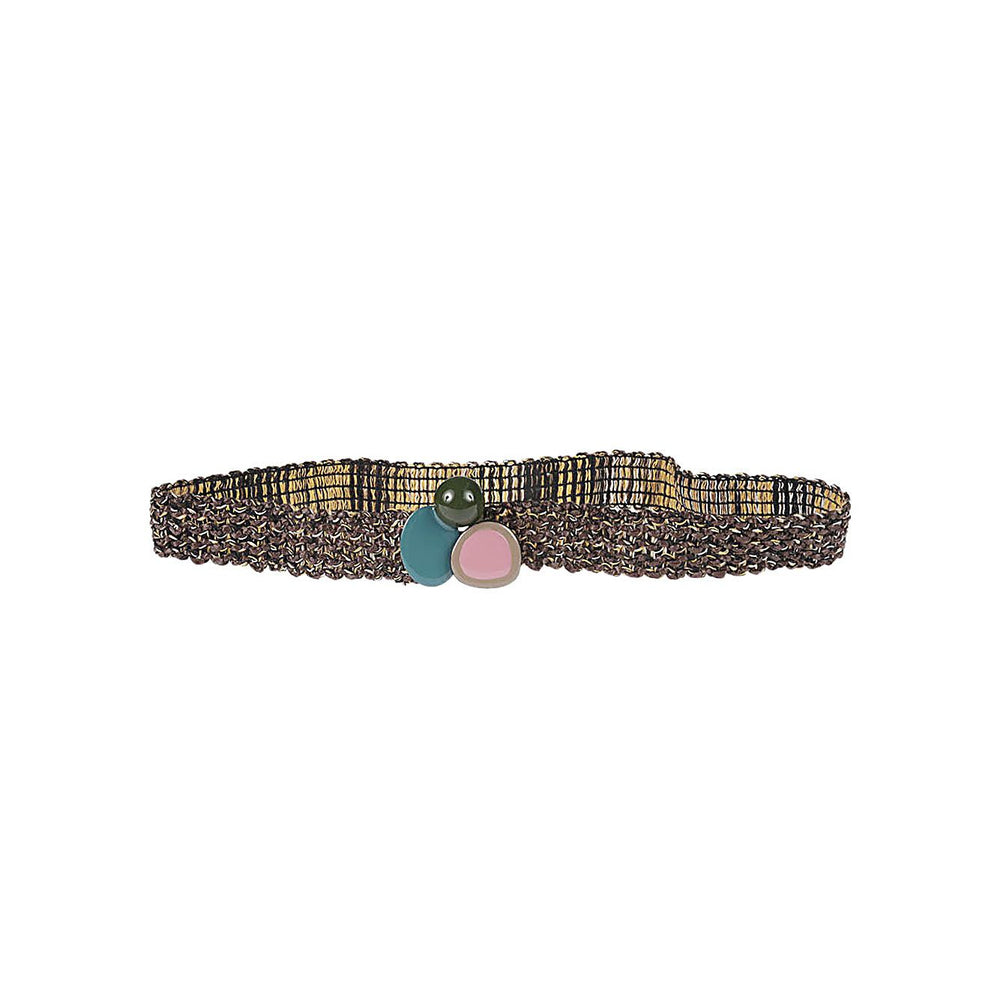Exquisite J Raffia belt