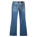 Off White Mid-rise flared jeans