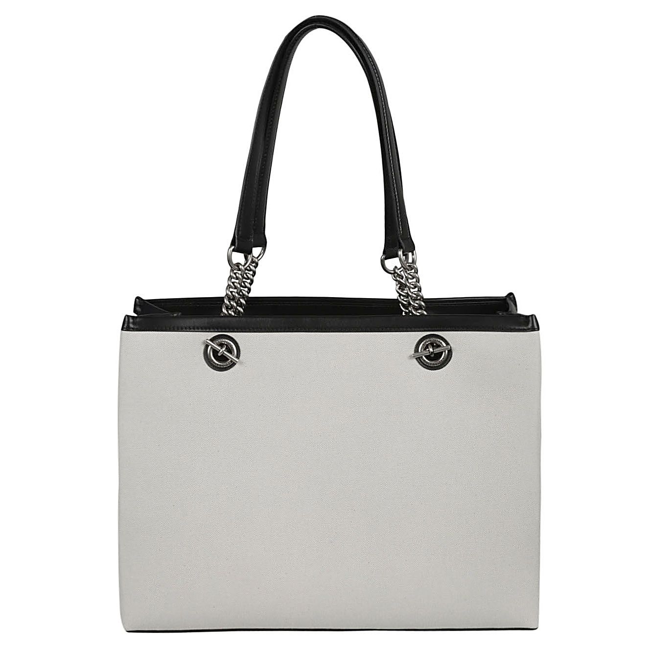 Balenciaga logo print canvas tote bag