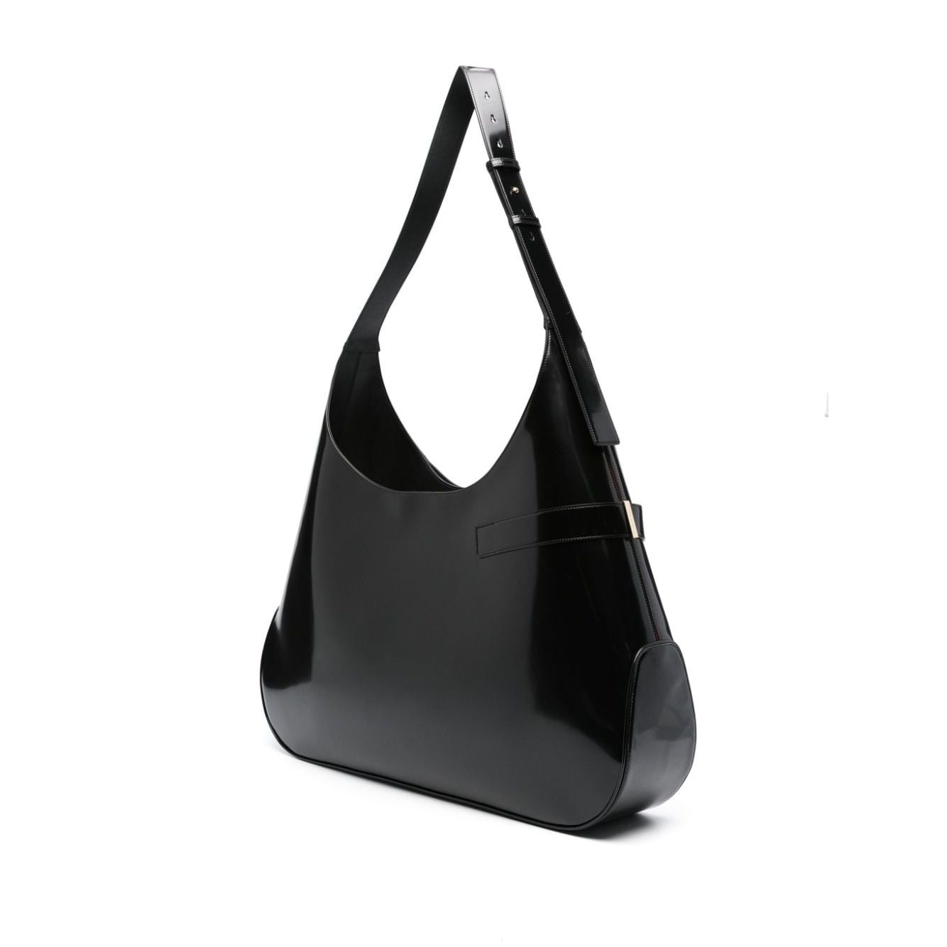 Front view with bag zipped and handles upright.