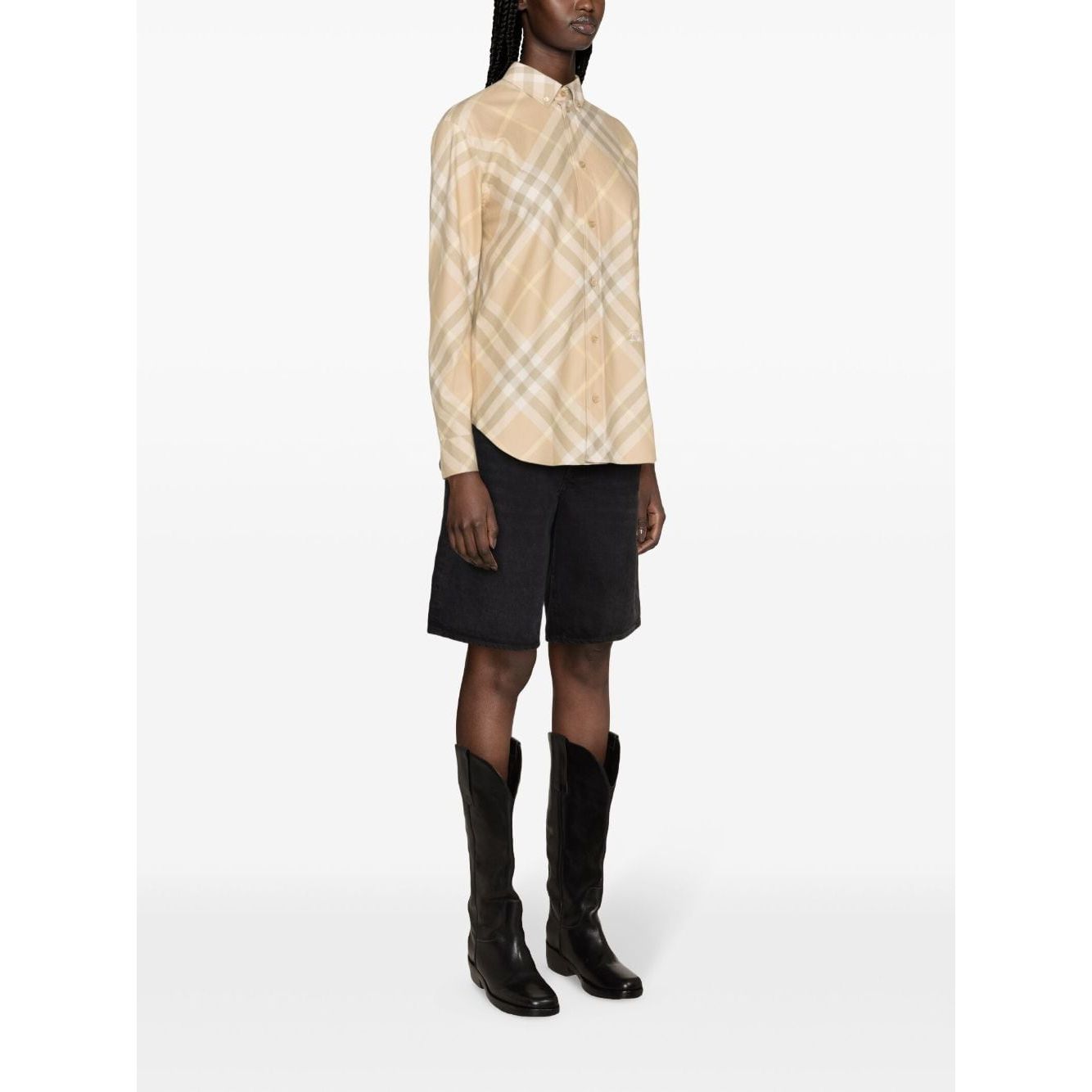 Burberry check motif shirt Shirts