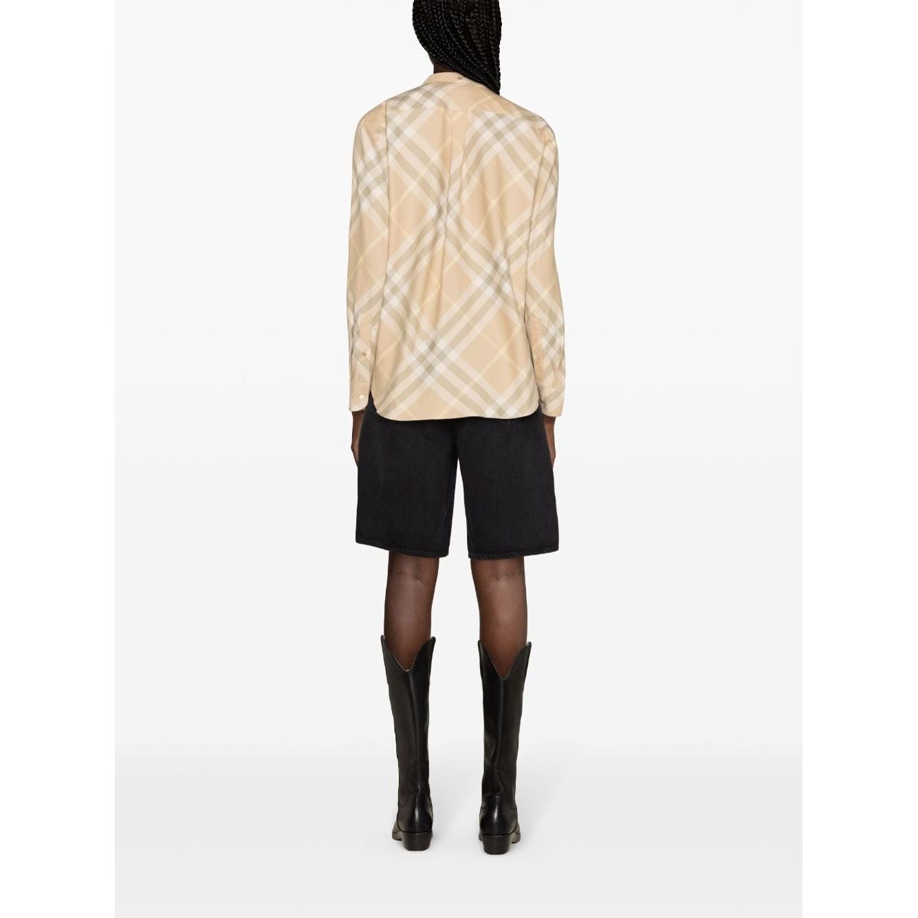 Burberry check motif shirt