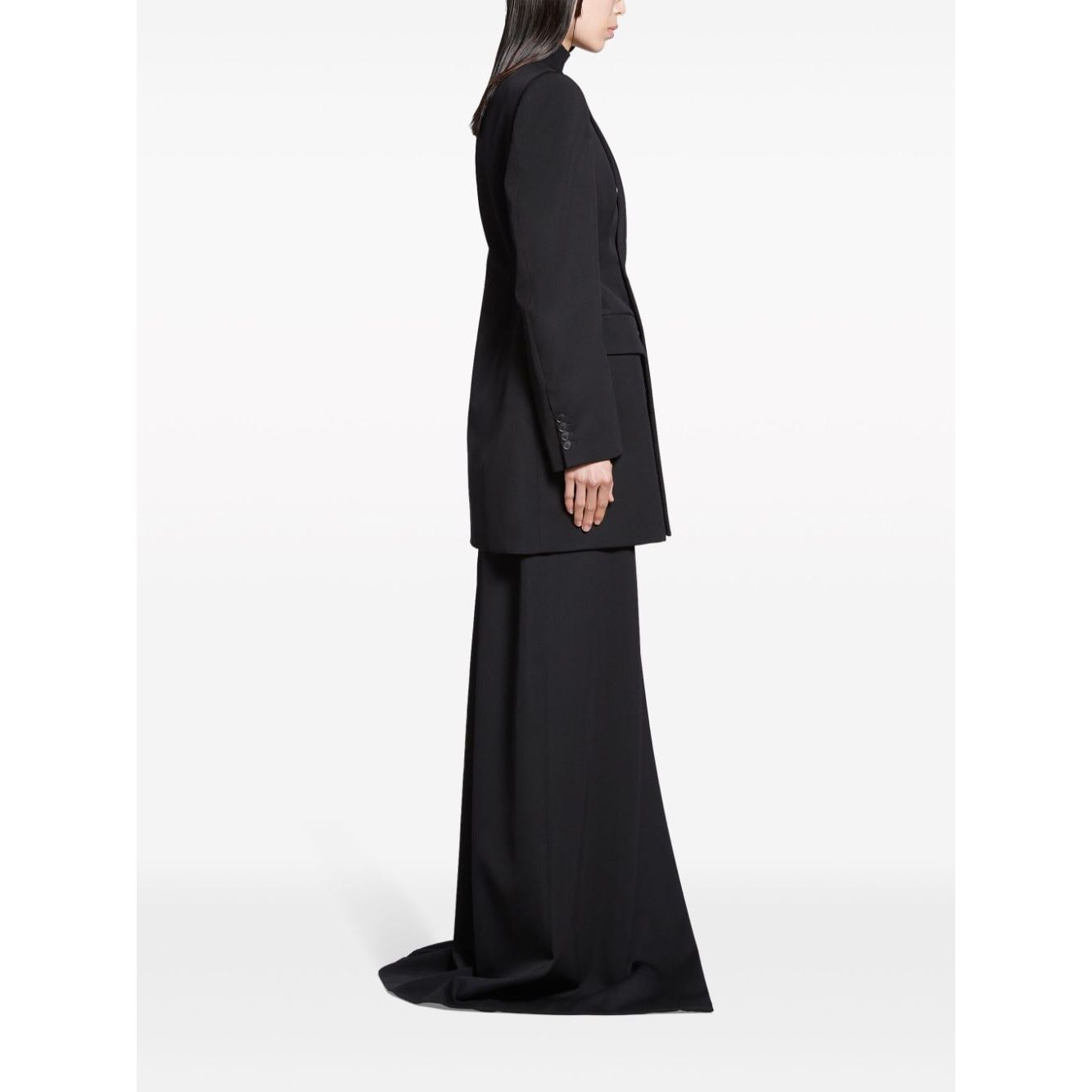 Balenciaga Hourglass Virgin Wool Double-breasted Blazer