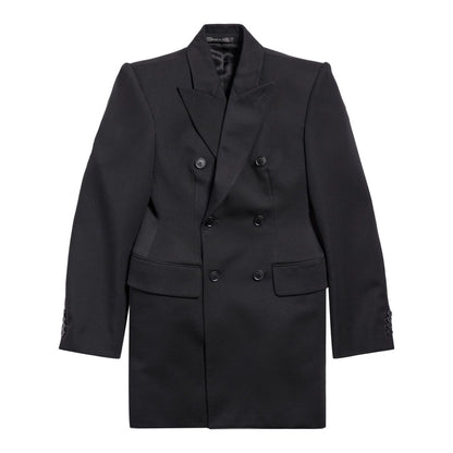 Balenciaga Hourglass Virgin Wool Double-breasted Blazer