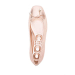 Jimmy Choo Elme metallic ballerina shoes