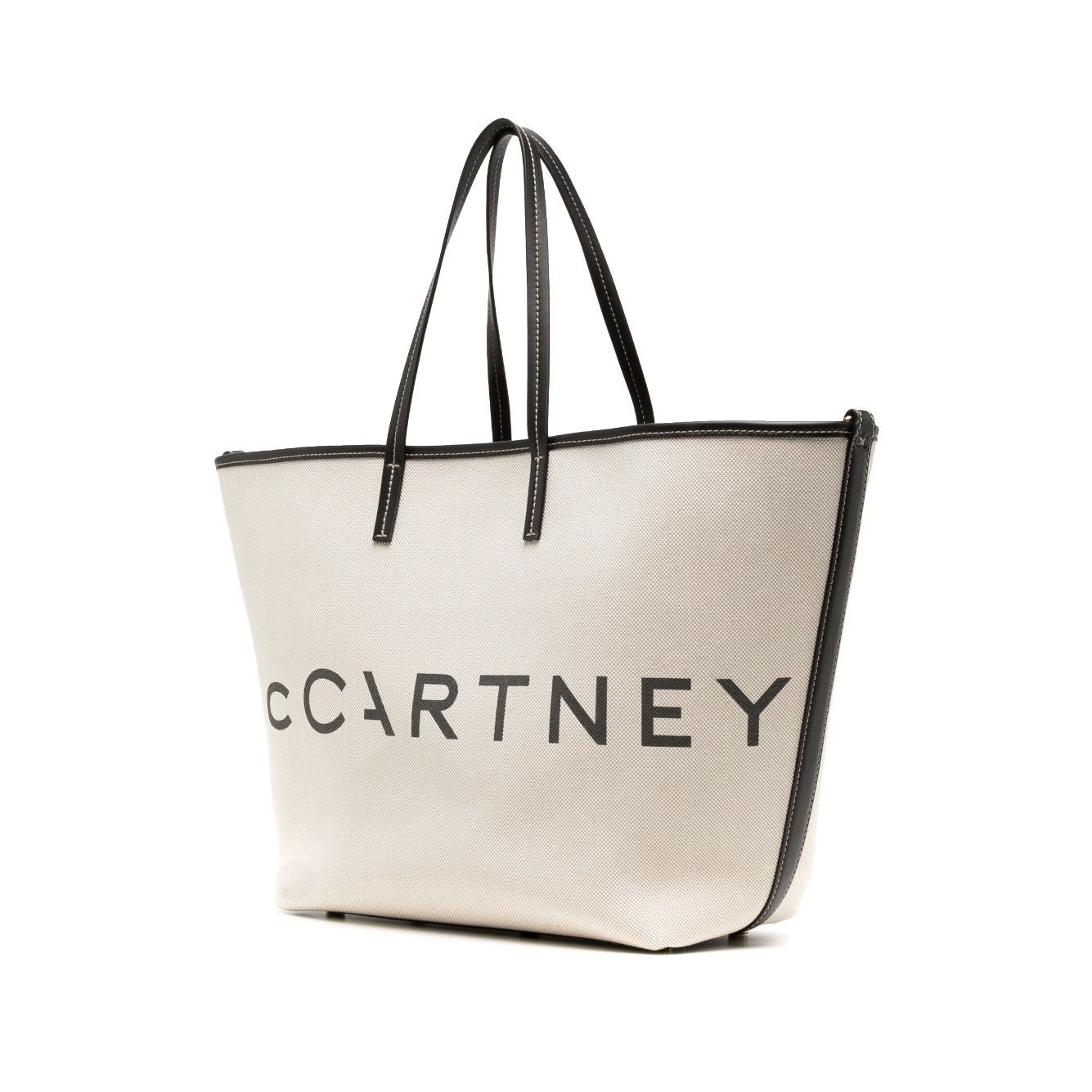 Stella McCartney Logo canvas tote bag