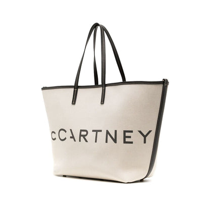 Stella McCartney Logo canvas tote bag