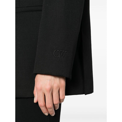 Off White single-breasted virgin-wool blazer