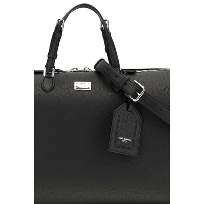Dolce & Gabbana Black Calf Leather Bos Taurus Briefcase