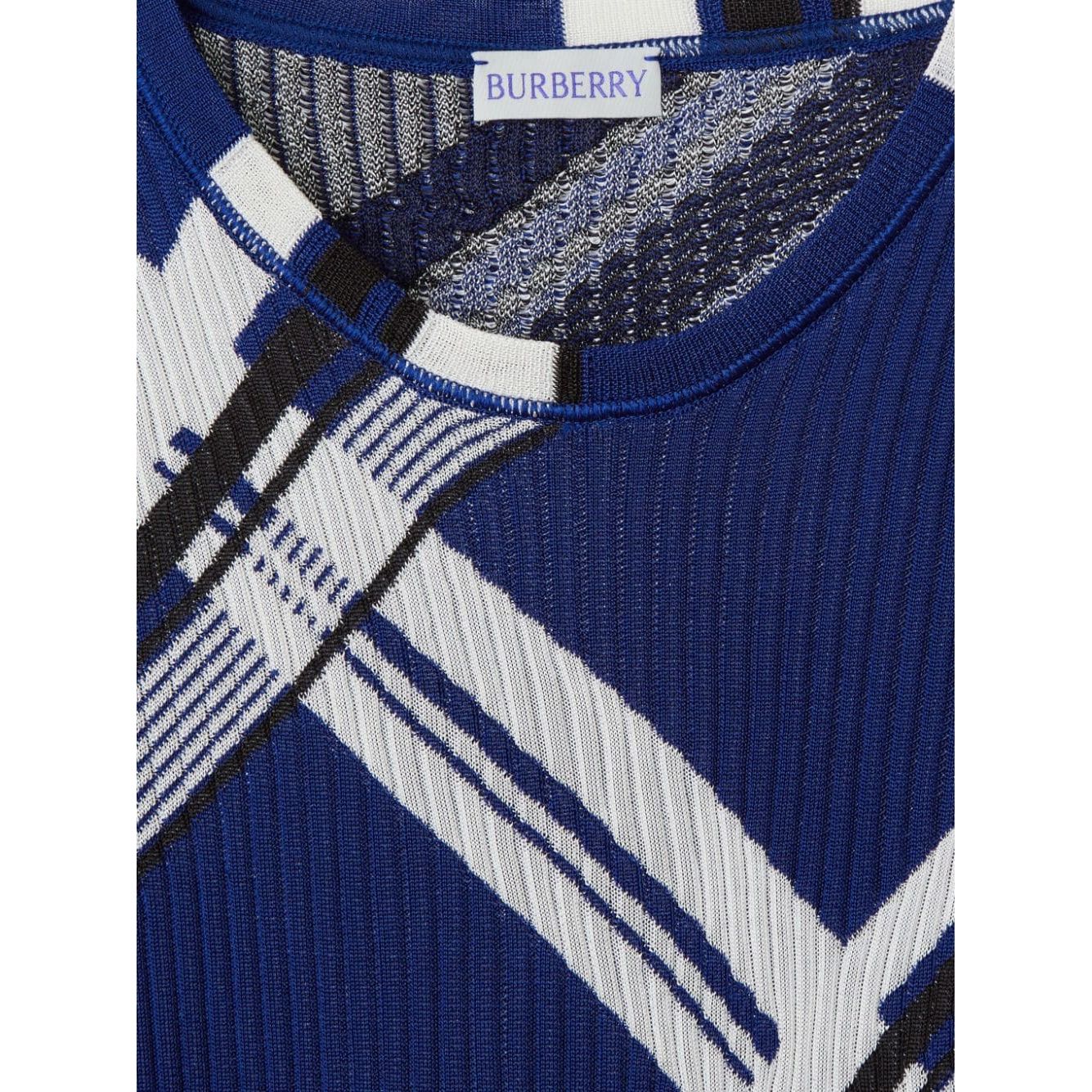 Burberry check-print silk dress Dresses