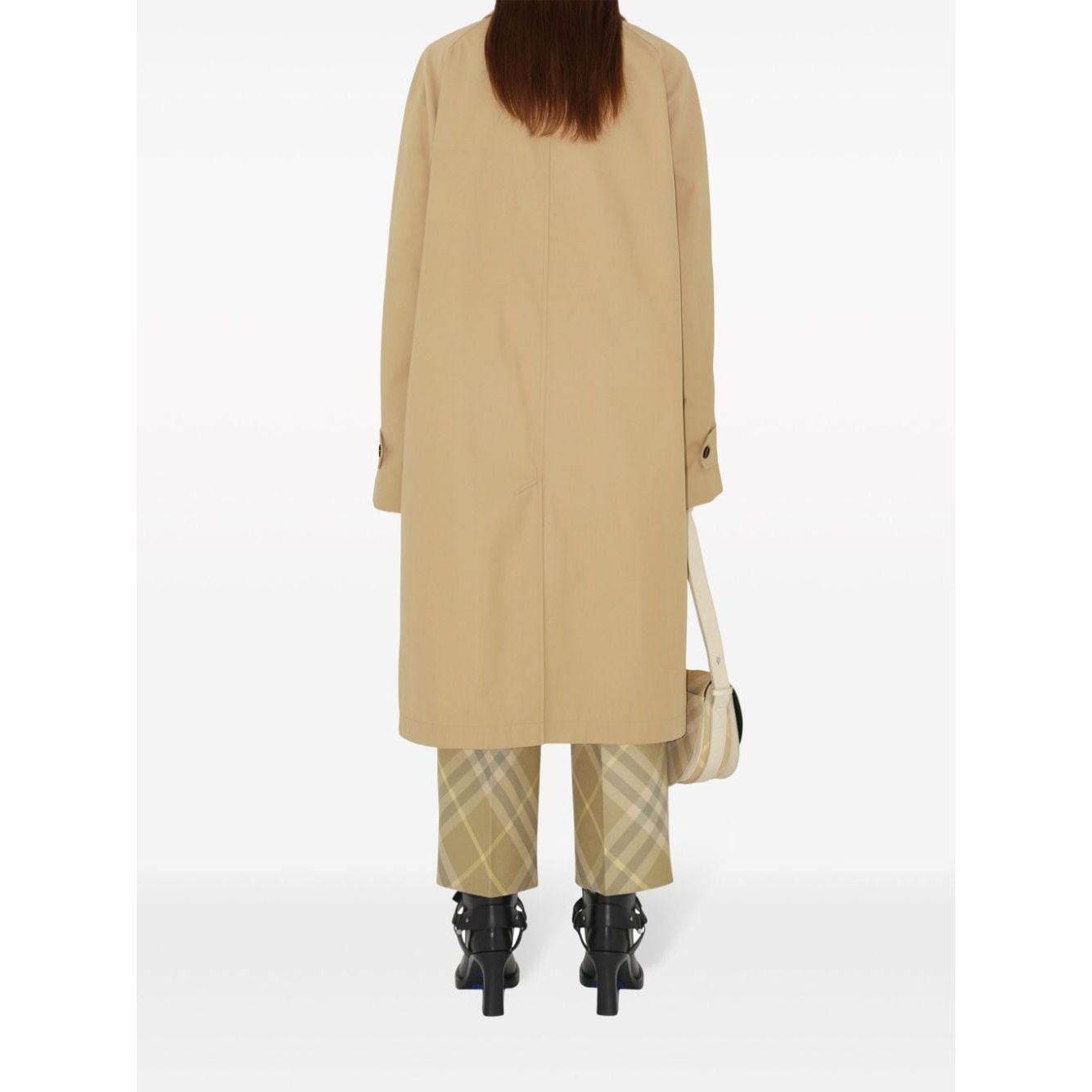 Burberry check-print tailored wool trousers