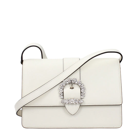 Jimmy Choo White Leather Crossbody Bag