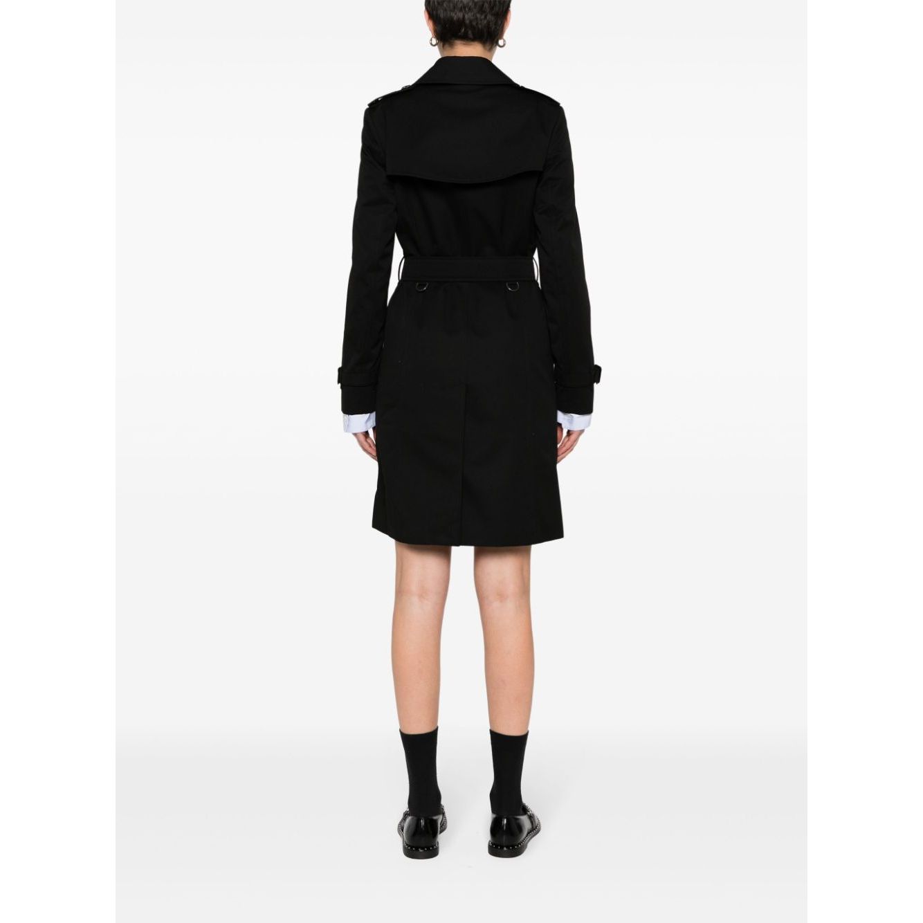 Burberry gabardine-weave trench coat Coats