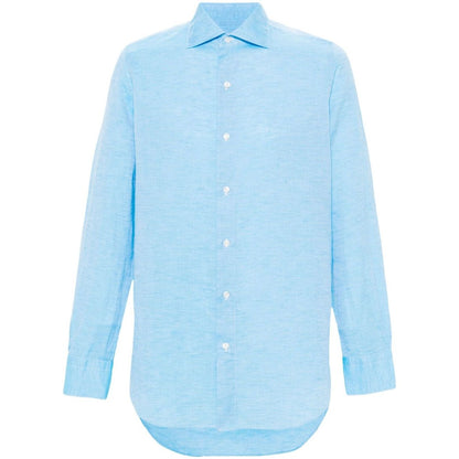 FINAMORE 1925 NAPOLI Shirts Clear Blue