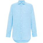 FINAMORE 1925 NAPOLI Shirts Clear Blue Shirts