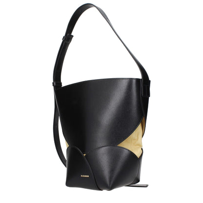 Jil Sander Black Leather Crossbody Bag