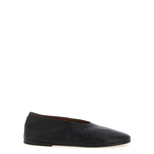 Marsell Black Calfskin Ballet Flats