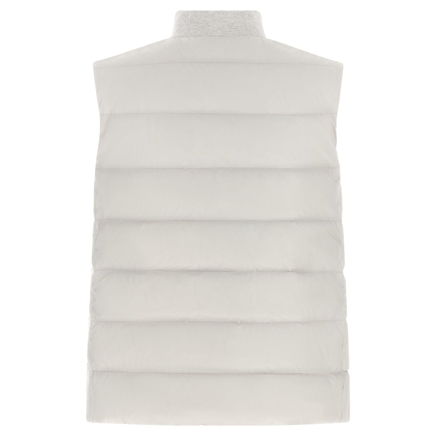 Brunello Cucinelli Gray Polyester Sleeveless Jacket
