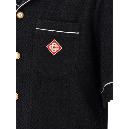 Casablanca Black Cotton Pattern Shirt