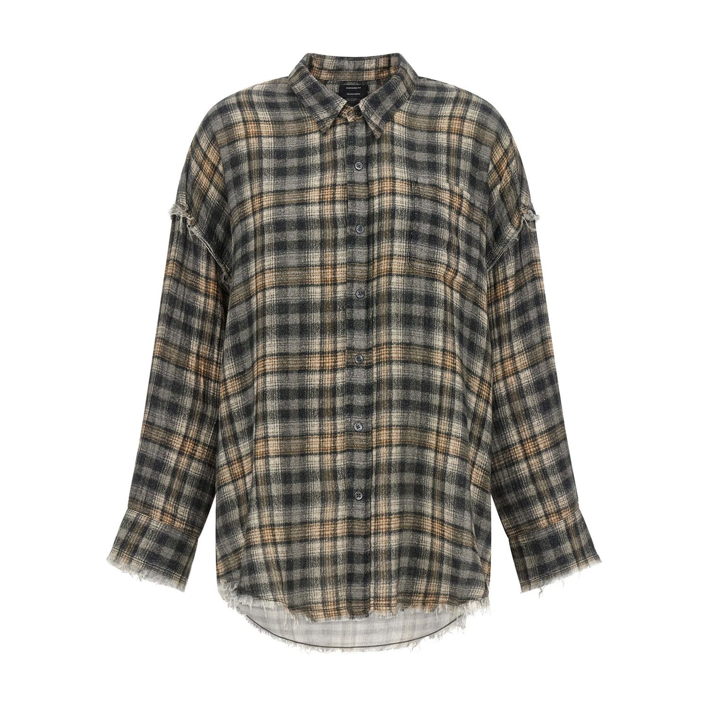 R13 Gray Cotton Blouse
