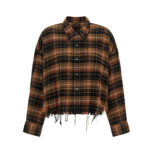 R13 Brown Cotton Blouse