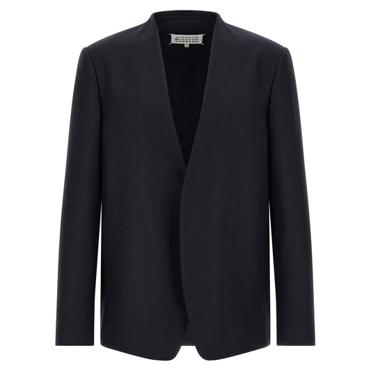 Maison Margiela Blue Virgin Wool Blazer