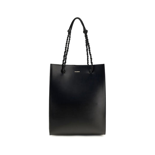 Jil Sander Black Calf Leather Bos Taurus Shoulder Bag