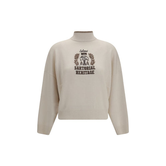 Brunello Cucinelli White Cashmere Sweater