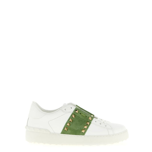 Valentino Garavani Bicolor Calfskin Low Top Sneakers