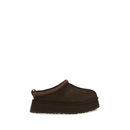 UGG Brown Suede Leather Mules