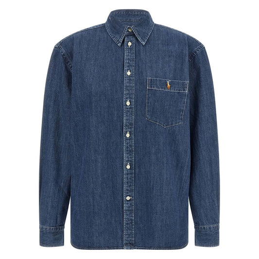 Polo Ralph Lauren Blue Cotton Blouse