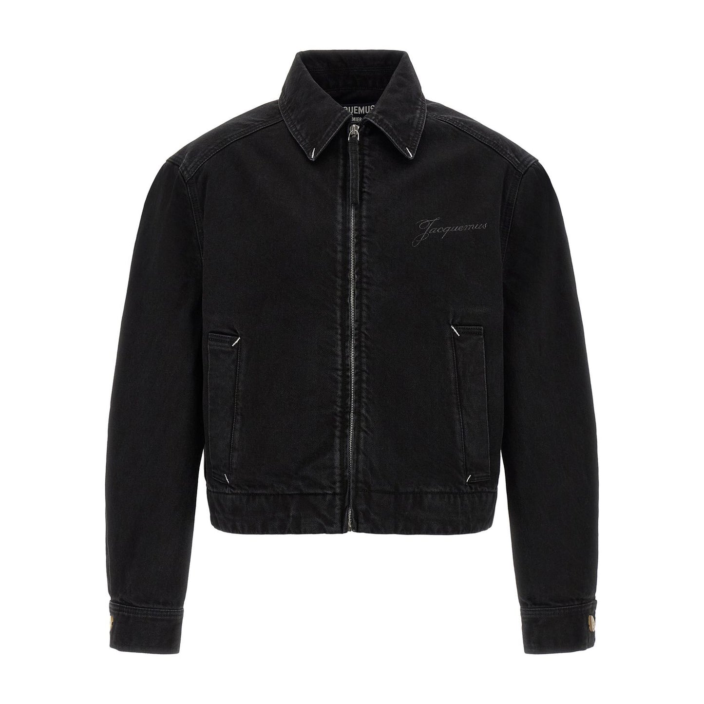 Jacquemus Black Cotton Denim Jacket