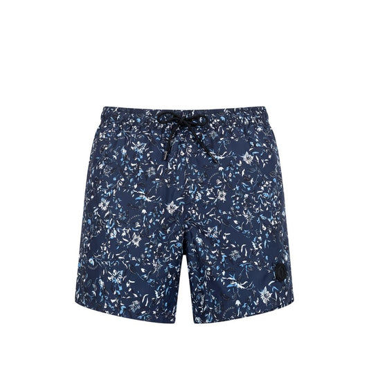 Trussardi Beachwear Blue Polyester Men Swim Short