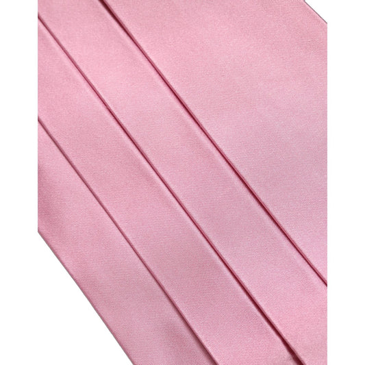 Dolce & Gabbana Pink Men 100% Silk Belt Waist Cummerbund