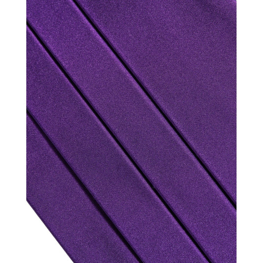 Dolce & Gabbana Violet Men 100% Silk Belt Waist Cummerbund
