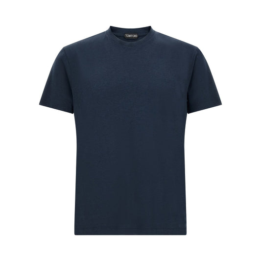 Tom Ford Blue Lyocell T-Shirt