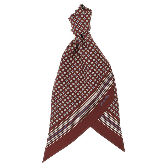 Saint Laurent Bordeaux Silk Foulard