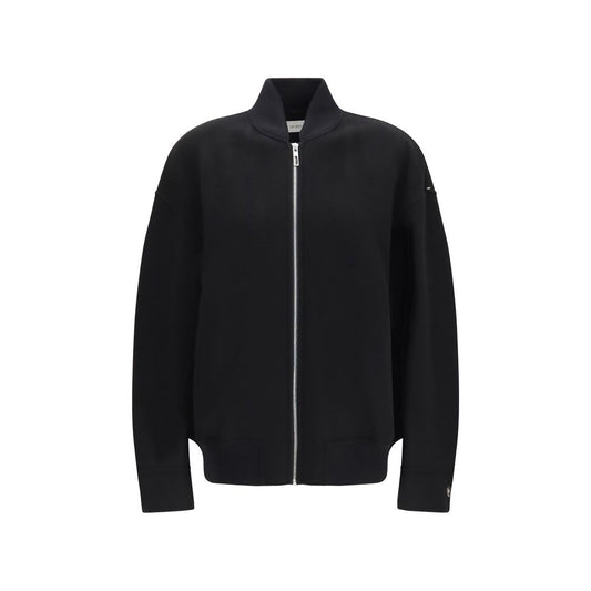 Max Mara Black Wool Oves Aries Full-Length Jacket